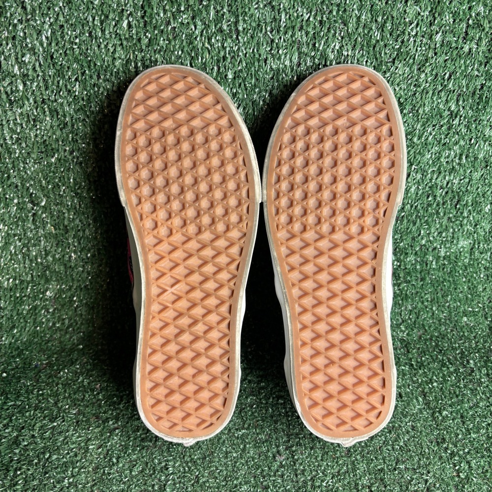 Vans Classic Slip-On Checkerboard Canvas Emo Punk Skate Shoes Pink Womens Size 7 - Picture 7 of 9